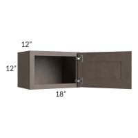 Natural Grey Shaker 18x12 Wall Cabinet