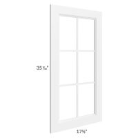 Signature Vanilla 18x36 Mullion Glass Door Only with Glass Included