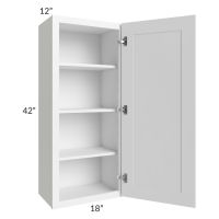 Providence White 18x42 Wall Cabinet