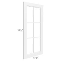 Signature Vanilla 18x42 Mullion Glass Door Only with Glass Included