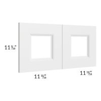 Providence White 24x12 Glass Doors Only with Glass Included
