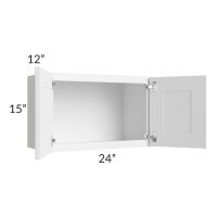 Providence White 24x15 Wall Cabinet 