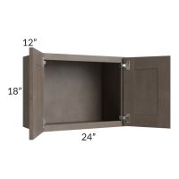 Natural Grey Shaker 24x18 Wall Cabinet