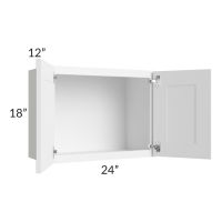 Providence White 24x18 Wall Cabinet