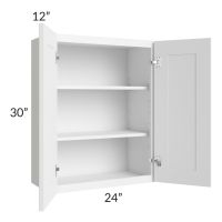 Providence White 24x30 Wall Cabinet