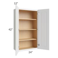 Southport White Shaker 24x42 Wall Cabinet