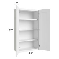 Providence White 24x42 Wall Cabinet