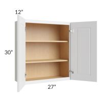 Southport White Shaker 27x30 Wall Cabinet