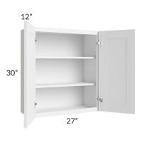 Dakota White 27x30 Wall Cabinet