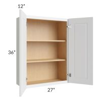 Southport White Shaker 27x36 Wall Cabinet