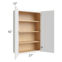 Southport White Shaker 27x42 Wall Cabinet