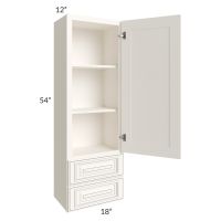 Signature Vanilla 18x54 Wall Cabinet with 2 Drawers