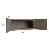 Natural Grey Shaker 30x12 Wall Cabinet