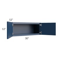 Portland Navy Blue 30x12 Wall Cabinet
