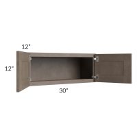Providence Natural Grey 30x12 Wall Cabinet 