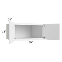 Aspen White Shaker 30x15x24 Wall Cabinet