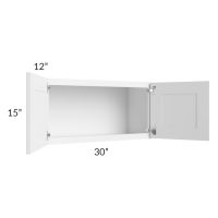 Dakota White 30x15 Wall Cabinet