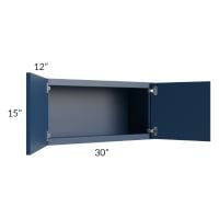 Portland Navy Blue 30x15 Wall Cabinet