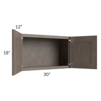 Natural Grey Shaker 30x18 Wall Cabinet