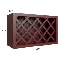 Regency Pomegranate Glaze 30x18 Wine Rack Cabinet