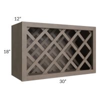 Providence Natural Grey 30x18 Wine Rack Cabinet 