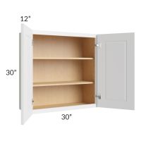 Southport White Shaker 30x30 Wall Cabinet