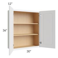 Southport White Shaker 30x36 Wall Cabinet