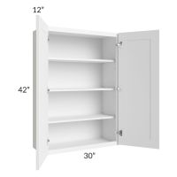 Providence White 30x42 Wall Cabinet