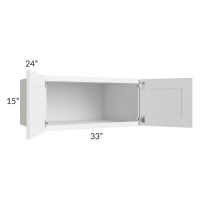 Aspen White Shaker 33x15x24 Wall Cabinet