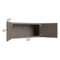 Natural Grey Shaker 33x15 Wall Cabinet