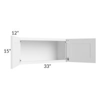Aspen White Shaker 33x15 Wall Cabinet 