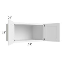 Dakota White 33x18x24 Wall Cabinet