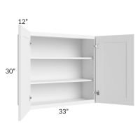 Dakota White 33x30 Wall Cabinet
