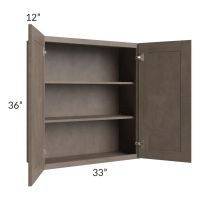 Providence Natural Grey 33x36 Wall Cabinet