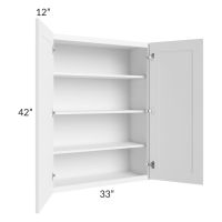 Providence White 33x42 Wall Cabinet