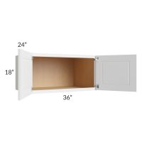 Southport White Shaker 36x18x24 Wall Cabinet