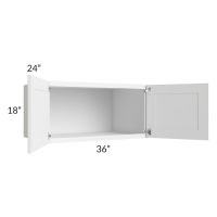 Dakota White 36x18x24 Wall Cabinet