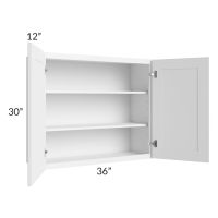 Providence White 36x30 Wall Cabinet