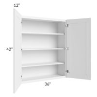 Providence White 36x42 Wall Cabinet