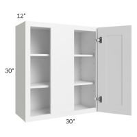 Newport White 30" Blind Wall Cabinet