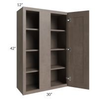 Providence Natural Grey 30x42 Blind Wall Cabinet