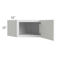 Aspen White Shaker 24x12 Wall Diagonal Corner Cabinet