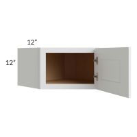 Southport White Shaker 24x12 Wall Diagonal Corner Cabinet