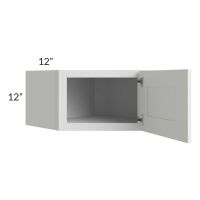 Providence White 24x12 Wall Diagonal Corner Cabinet