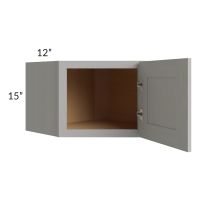Midtown Light Grey Shaker 24x15 Diagonal Corner Wall Cabinet