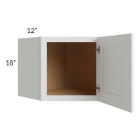 Southport White Shaker 24x18 Wall Diagonal Corner Cabinet