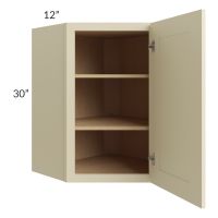 Casselton Ivory 24x30 Wall Diagonal Corner Cabinet
