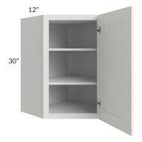 Dakota White 24x30 Wall Diagonal Corner Cabinet