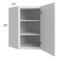 Regency White 24x30 Wall Diagonal Corner Cabinet