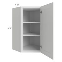 Regency White 24x36 Wall Diagonal Corner Cabinet